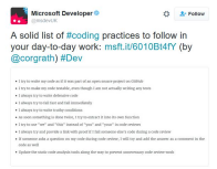 screenshot of Mentioned by Microsoft’s Official Developer Twitter Account